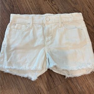 Joes white denim shorts